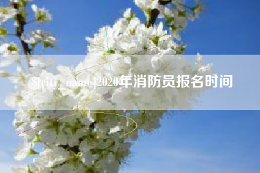 黔西南2020年消防员报名时间