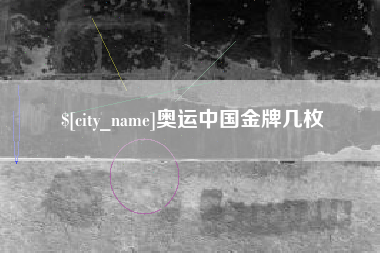 黔西南奥运中国金牌几枚