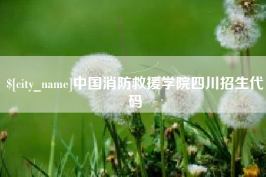 黔西南中国消防救援学院四川招生代码
