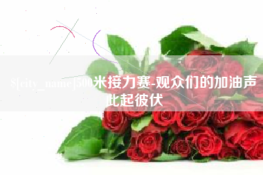 黔西南500米接力赛-观众们的加油声此起彼伏