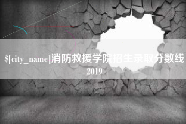 黔西南消防救援学院招生录取分数线2019