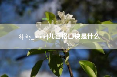 黔西南九宫格口诀是什么