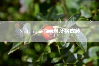黔西南5000米及格成绩
