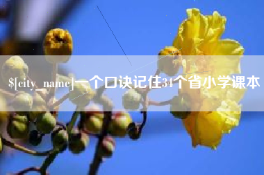 黔西南一个口诀记住34个省小学课本