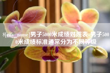黔西南男子5000米成绩对照表-男子5000米成绩标准通常分为不同等级