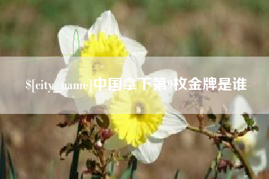 黔西南中国拿下第9枚金牌是谁