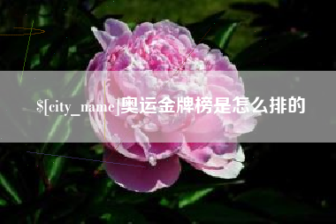 黔西南奥运金牌榜是怎么排的