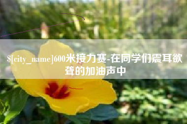 黔西南600米接力赛-在同学们震耳欲聋的加油声中