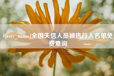 黔西南全国失信人员被执行人名单免费查询