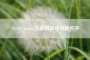 黔西南九宫格游戏叫啥名字