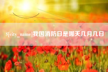 黔西南我国消防日是哪天几月几日