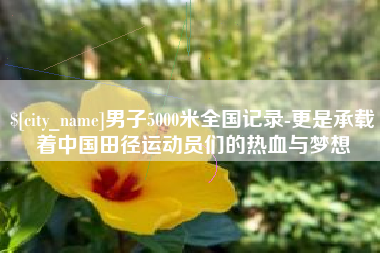 黔西南男子5000米全国记录-更是承载着中国田径运动员们的热血与梦想