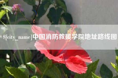 黔西南中国消防救援学院地址路线图