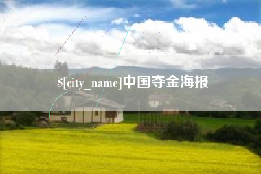 黔西南中国夺金海报