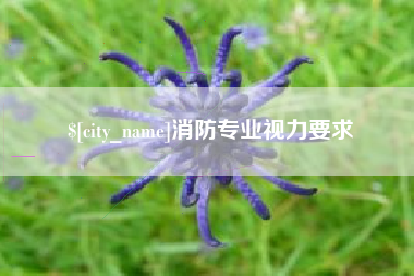 黔西南消防专业视力要求