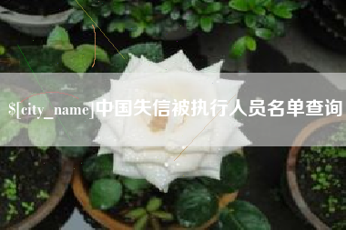 黔西南中国失信被执行人员名单查询