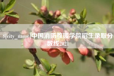 黔西南中国消防救援学院招生录取分数线2021
