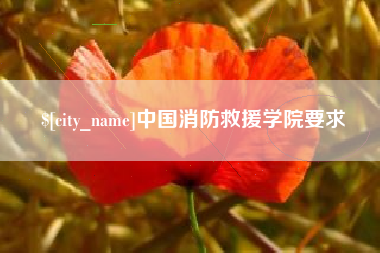 黔西南中国消防救援学院要求
