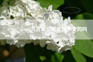 黔西南九宫星位是定位不变的吗