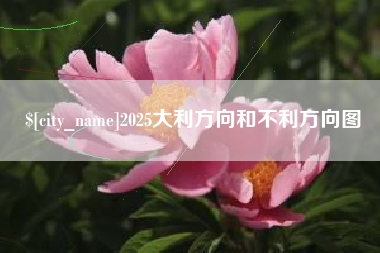 黔西南2025大利方向和不利方向图
