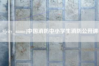 黔西南中国消防中小学生消防公开课