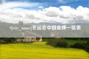 黔西南冬运会中国金牌一览表