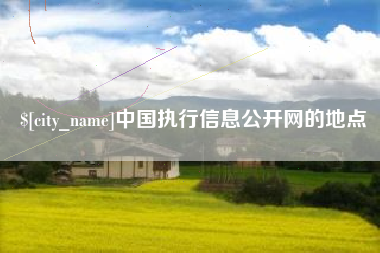 黔西南中国执行信息公开网的地点